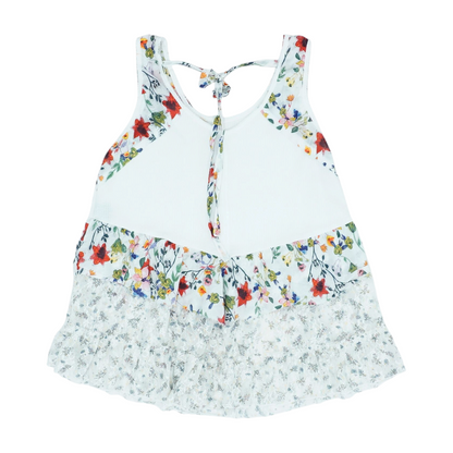White Floral Blouse