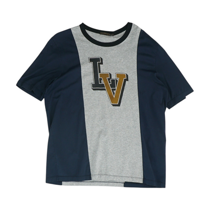 Gray Color Block T-Shirt
