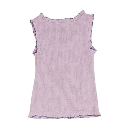 Pink Solid Sleeveless Blouse
