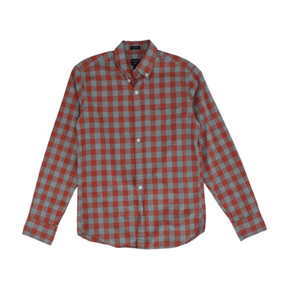 Red Check Long Sleeve Button Down