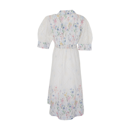 111 White Floral Midi Dress – Image 2