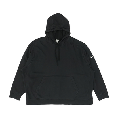 Black Solid Hoodie Pullover