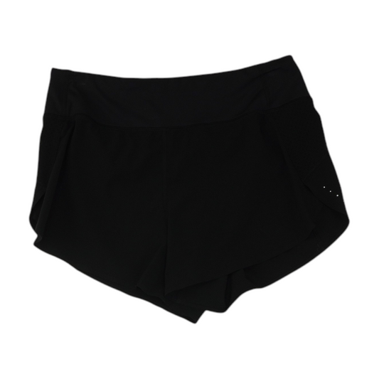 Black Solid Active Shorts