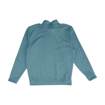 Green Solid 1/4 Zip Pullover