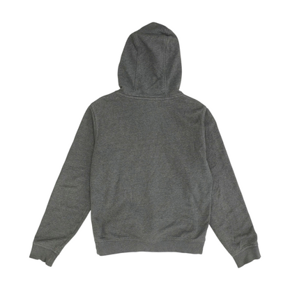 Gray Solid Hoodie Pullover