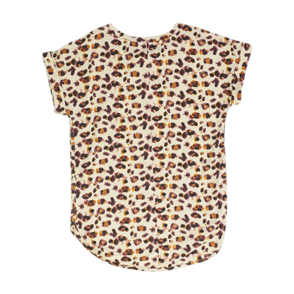 Beige Animal Print Blouse