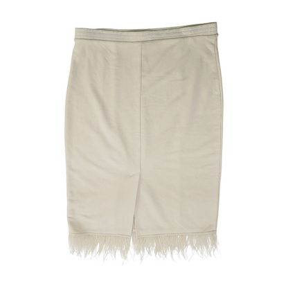 Beige Midi Skirt
