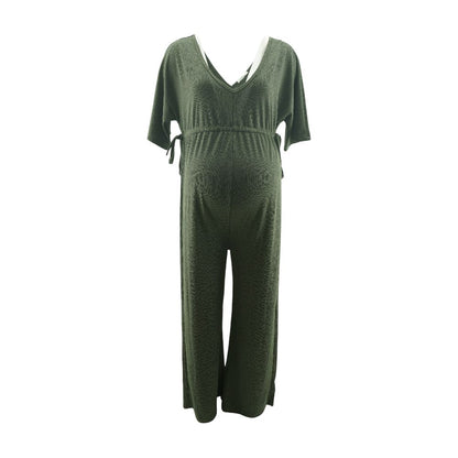 Green Maternity Jumpsuit