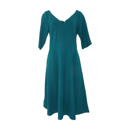 Teal Plus Midi Dress