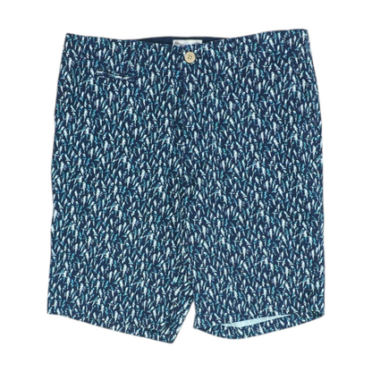 Navy Graphic 5-Pocket Shorts