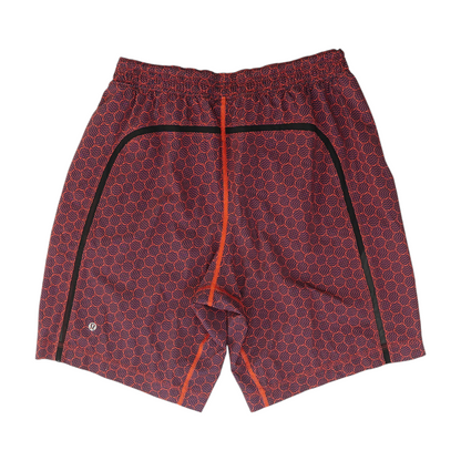 Navy Abstract Active Shorts
