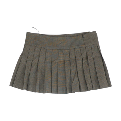 Brown Check Mini Skort