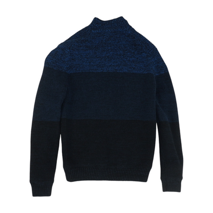 Blue Color Block Jacket