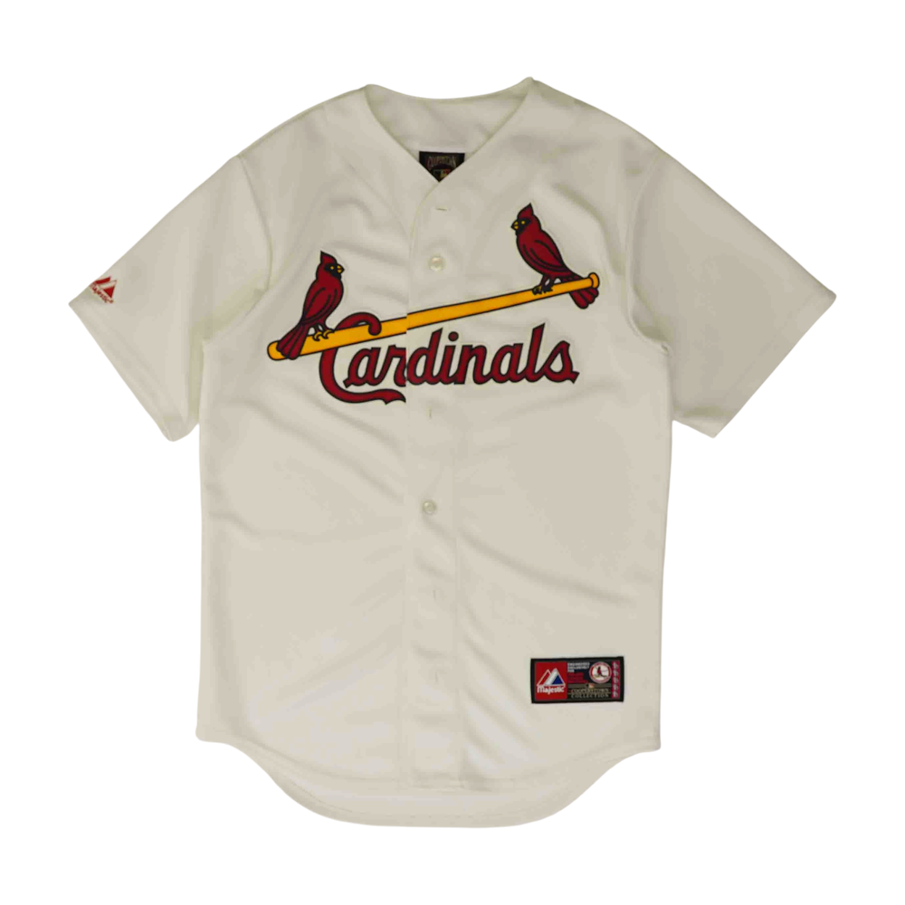 Men's White St Louis Cardinals Short Sleeve Jersey