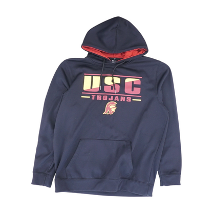Black USC Trojans Solid Hoodie Pullover