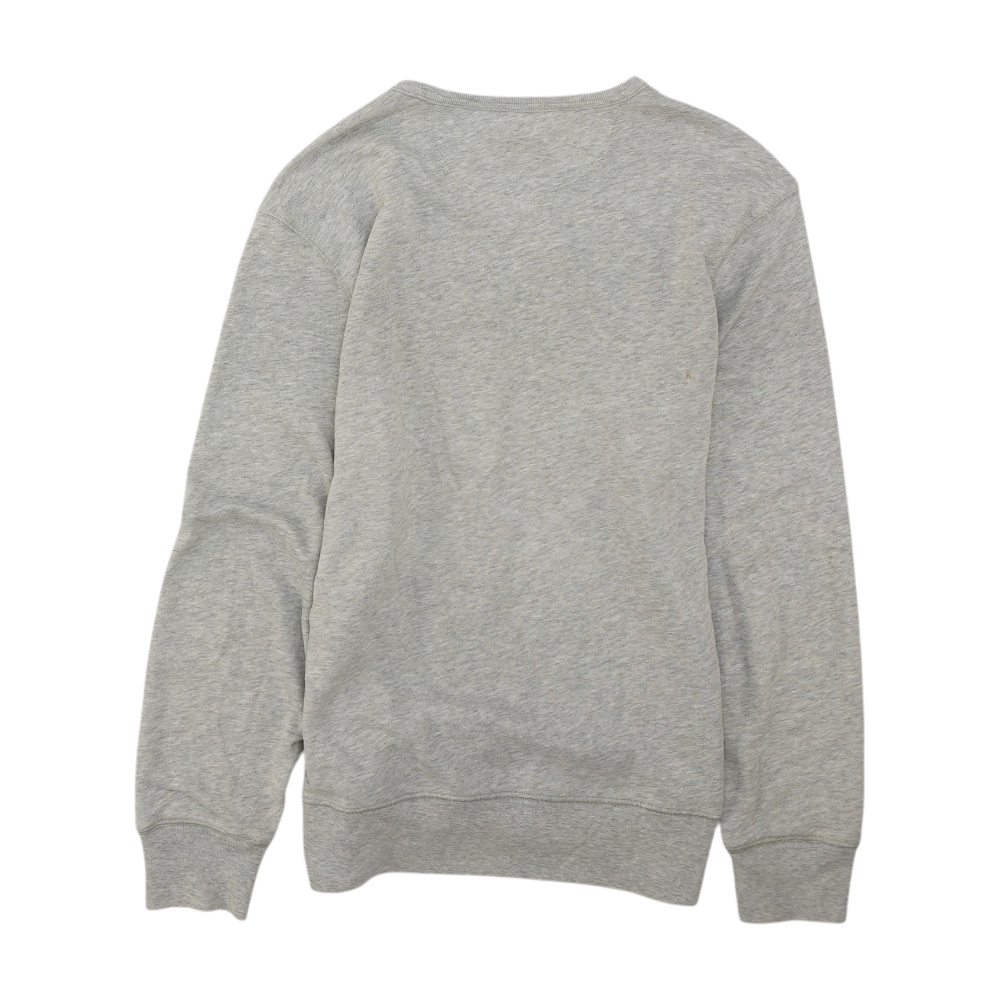 Gray Solid Sweatshirt Pullover