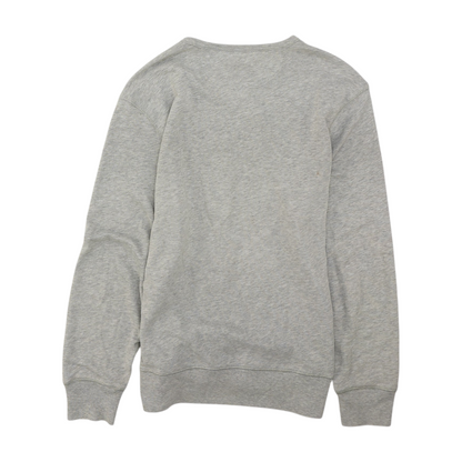 Gray Solid Sweatshirt Pullover