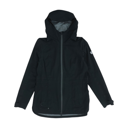 Black Solid Rain Jacket