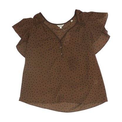 Brown Polka Dot Blouse