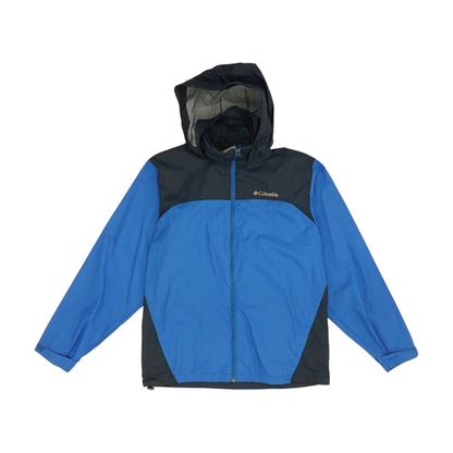 Navy Color Block Rain Jacket