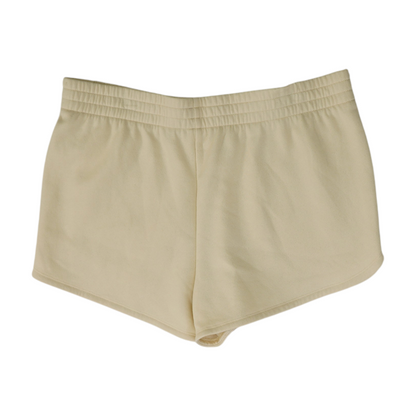 Beige Solid Active Shorts