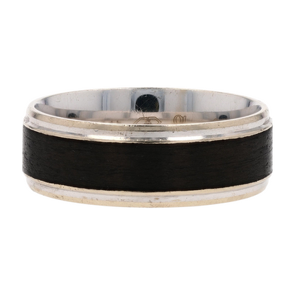 14K White Gold Band Ring