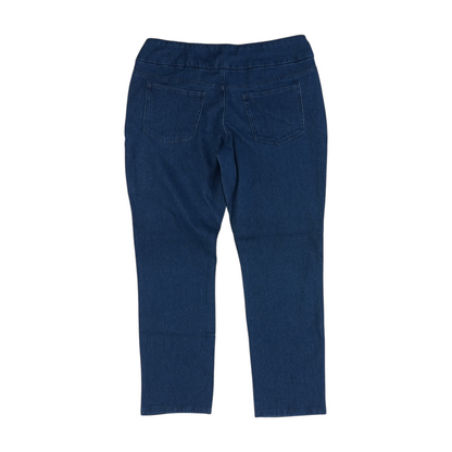 Blue Petite Straight Jeans