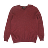 Maroon Solid Pullover Sweater
