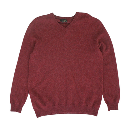 Maroon Solid Pullover Sweater
