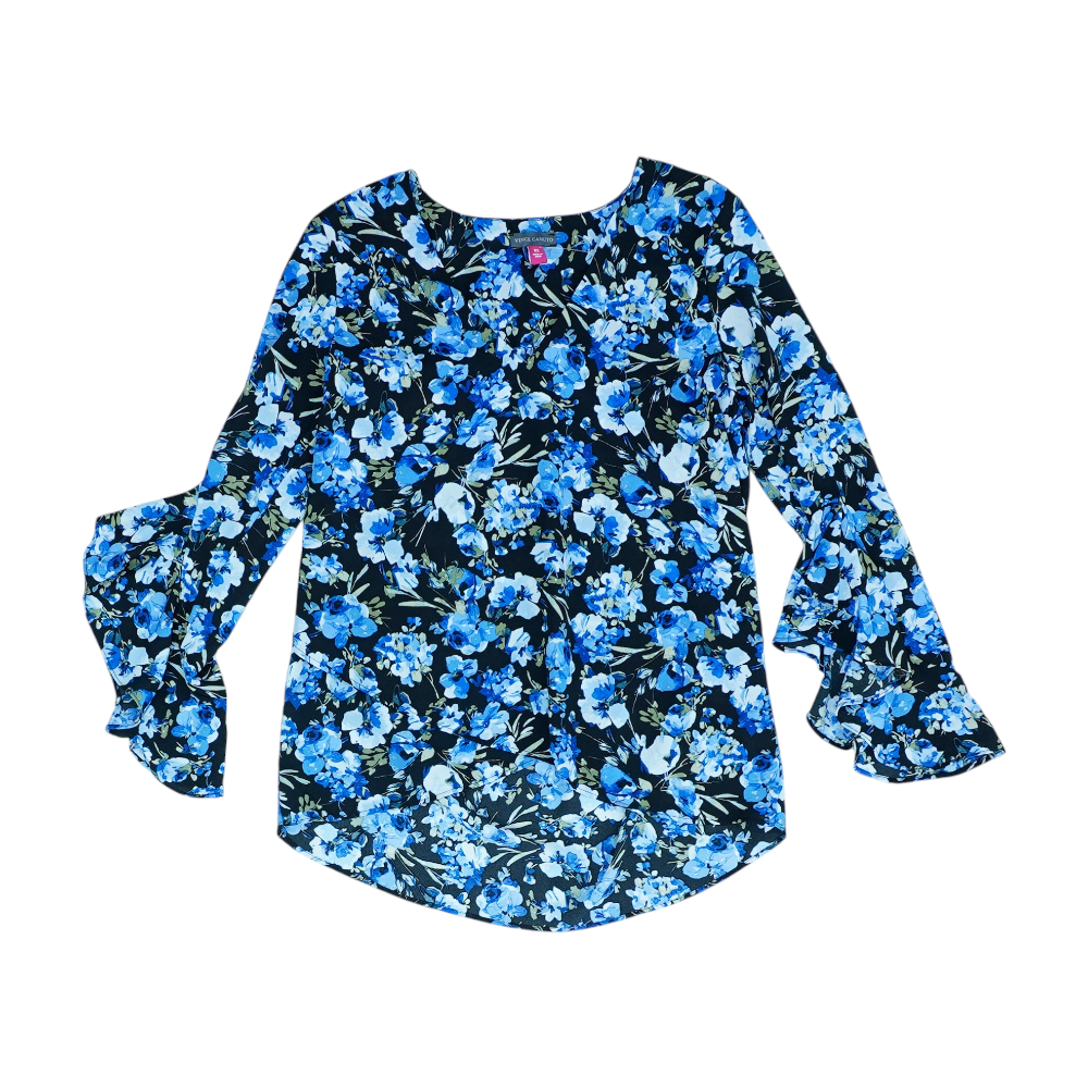 Vince Camuto Black Floral Blouse – Image 1