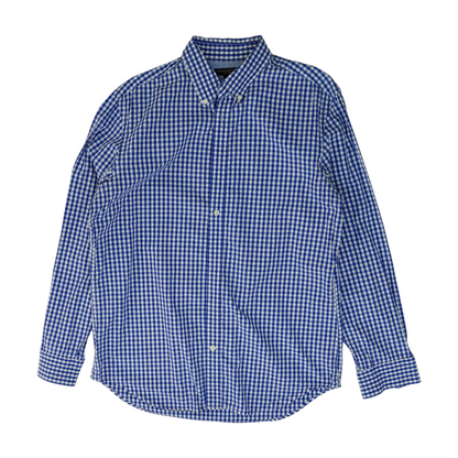 Blue Check Long Sleeve Button Down