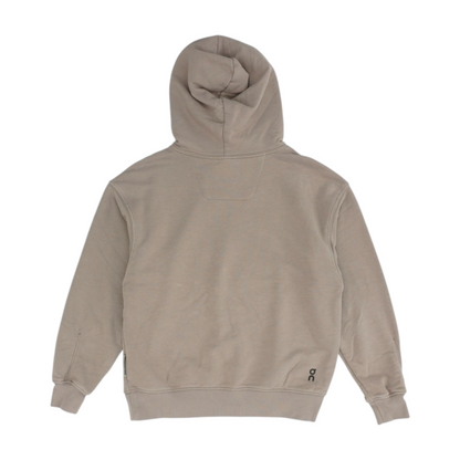 Brown Solid Hoodie Pullover
