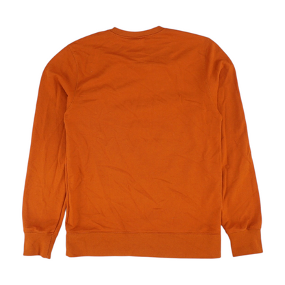 Orange Solid Sweatshirt Pullover