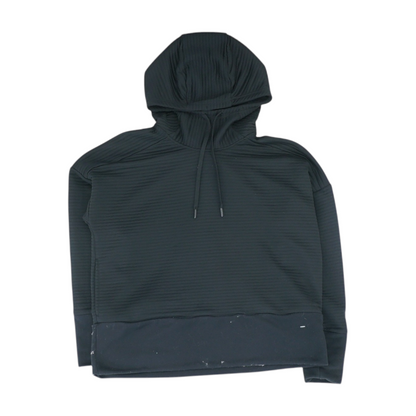 Black Solid Hoodie Pullover