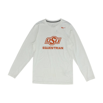 White OSU Equestrian Solid Active T-Shirt