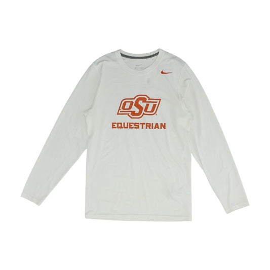 White OSU Equestrian Solid Active T-Shirt