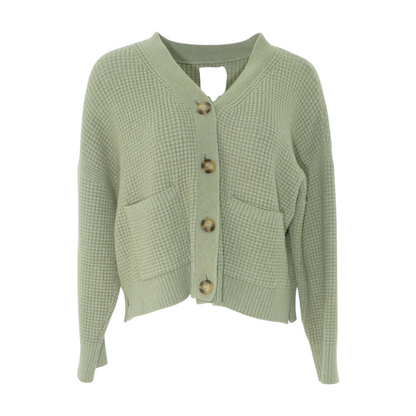 Green Cardigan Sweater