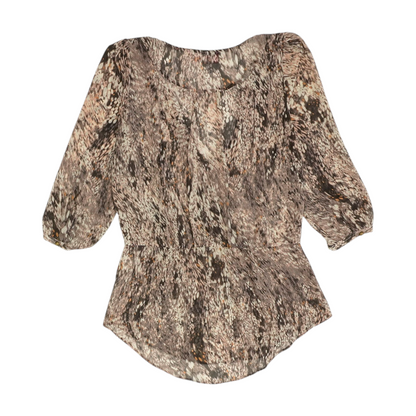 Purple Print Blouse