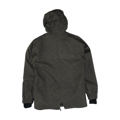 Brown Color Block Ski Jacket