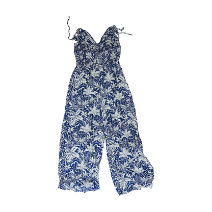 Blue Floral Jumpsuit