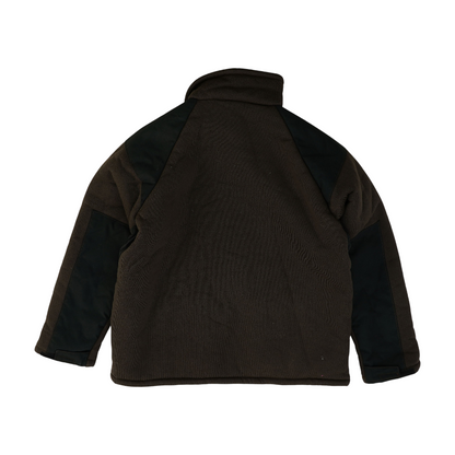 Brown Color Block Jacket