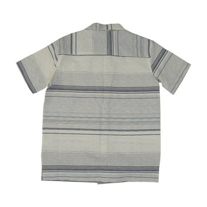Blue Striped Short Sleeve Button Down