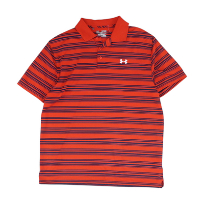 Red Striped Short Sleeve Polo