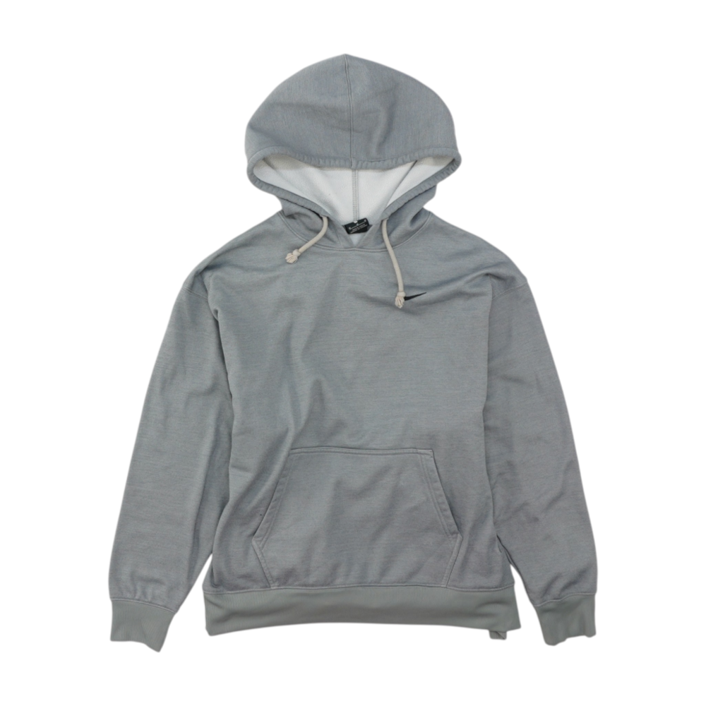 Gray Solid Hoodie Pullover
