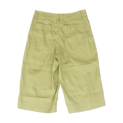 Green Solid Chino Shorts