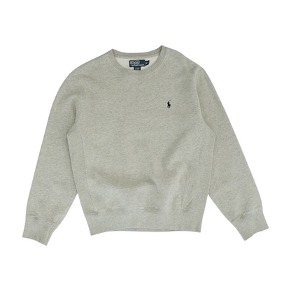 Gray Solid Sweatshirt Pullover