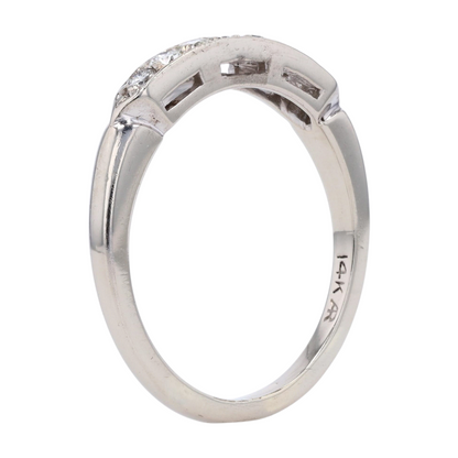 1/5 ctw 14K White Gold Diamond Band Ring