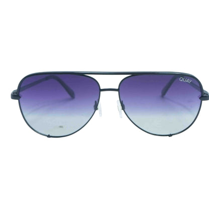 Quay Black High Key Aviator Sunglasses – Image 2