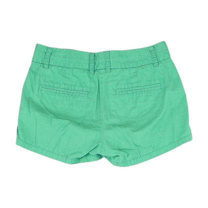 Green Solid Chino Shorts
