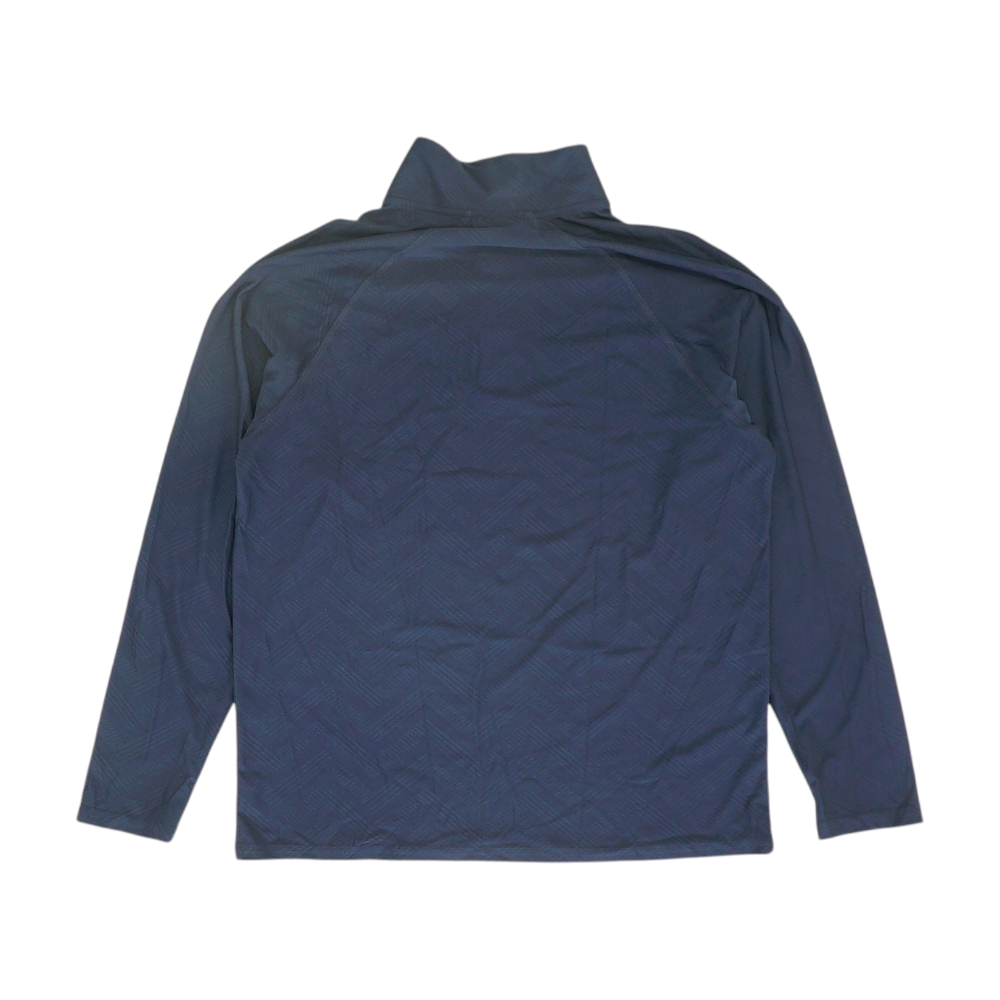 Navy Chevron 1/4 Zip Pullover